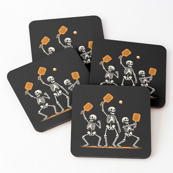 Item preview, Spooky Dink Skeleton Playing Pickleball Halloween designed and sold by ZariahNey.