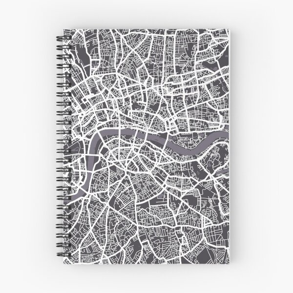 Artikelvorschau, London England Street Map Art entworfen und verkauft von ArtPrints.