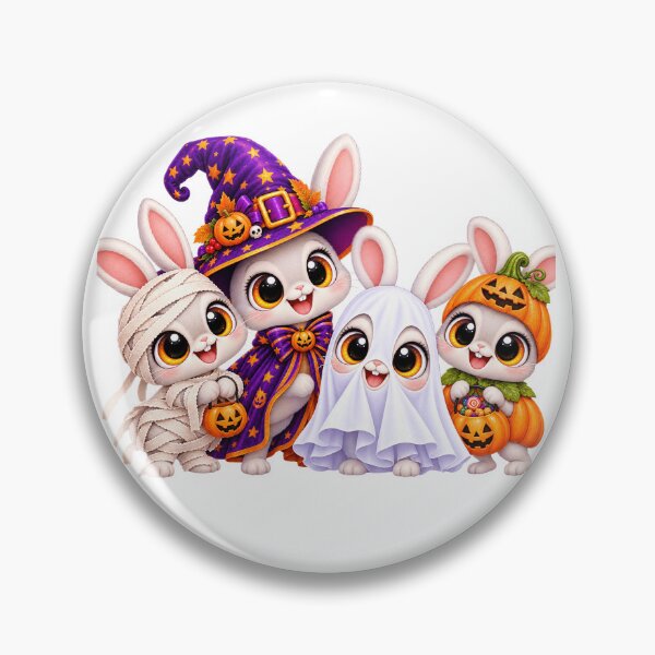 Item preview, Rabit Pumpkin Halloween Ghost Rabits designed and sold by QuiteOrbit.