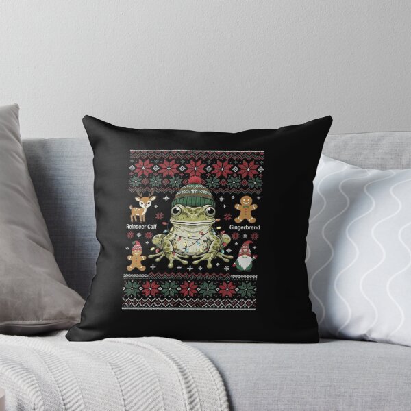 Item preview, Funny Reindeer Calf Plus Gingerbread Frog Christmas Math designed and sold by MiALopezArt.