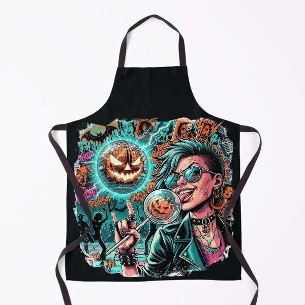 Item preview, Halloween Wicked Punk Lightning Disco Pumpkin designed and sold by Voodoo Store Paranormal Collections.