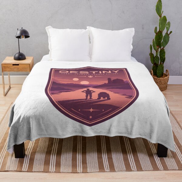 Item preview, Destiny: Twin Suns Retro Sci-Fi Landscape designed and sold by FrontierCosmic.