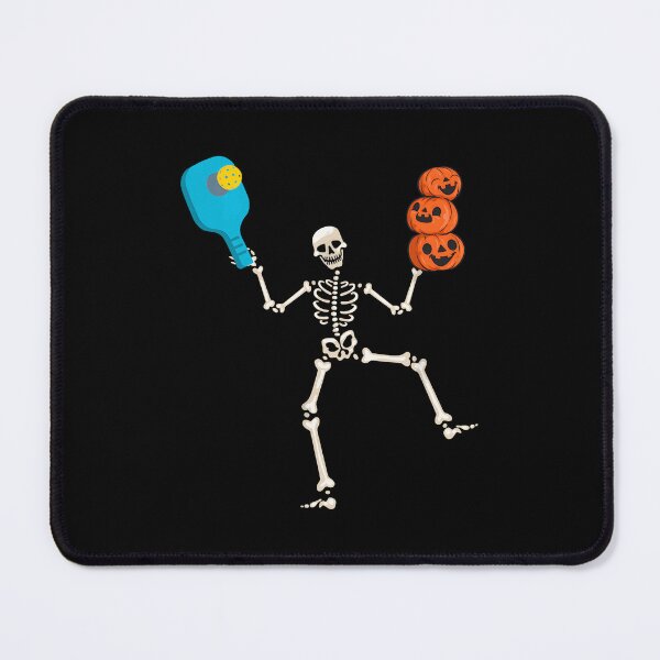 Item preview, Spooky Dink Spooky Halloween Pumpkin Pickleball Skeleton designed and sold by ZariahNey.