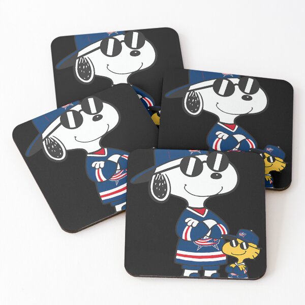 Aperçu de l'œuvre Snoopy et Woodstock, hockey à Columbus créée et vendue par Machine-Eye.