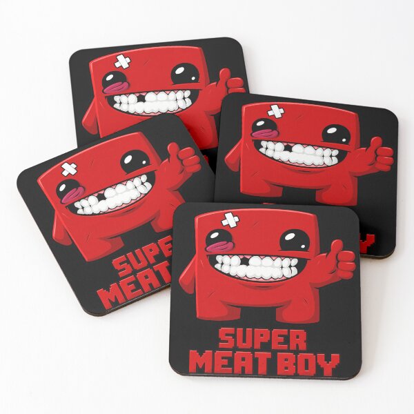 Item preview, Super Meat Boy Grinning Mascot designed and sold by nasr-say.