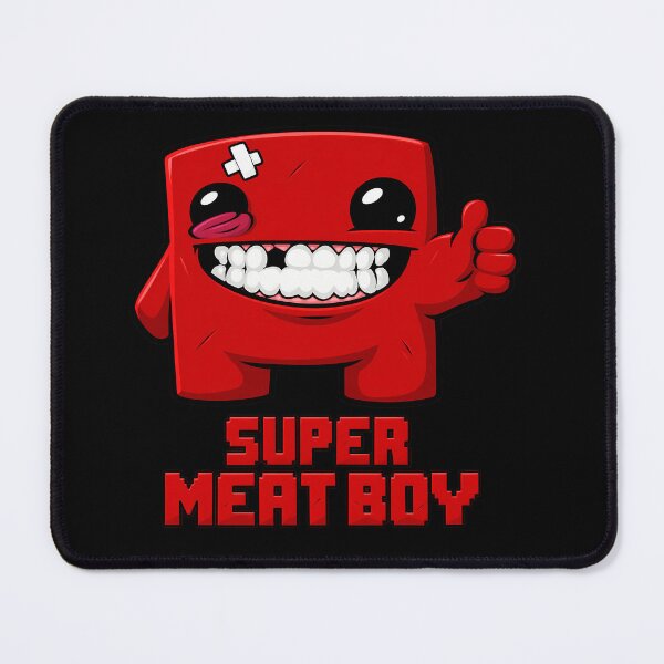 Item preview, Super Meat Boy Grinning Mascot designed and sold by nasr-say.