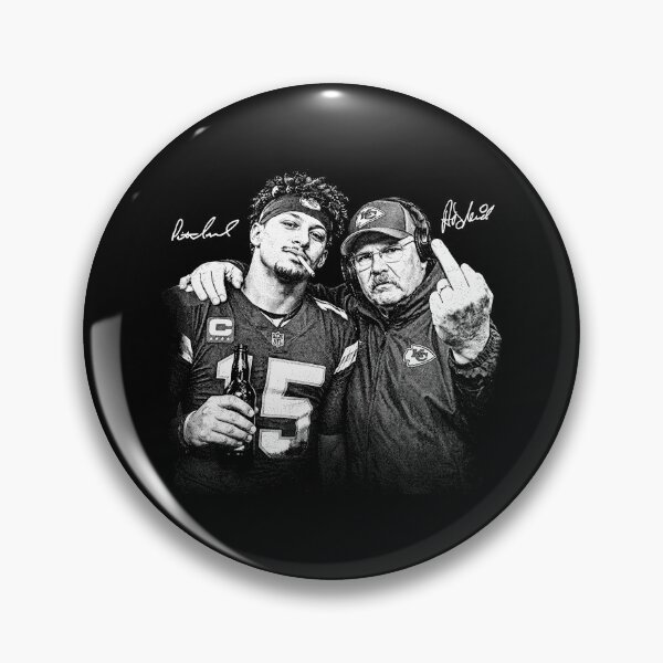 Item preview, Mahomes Andy Reid Middle Finger Football designed and sold by amelia5zebq2.