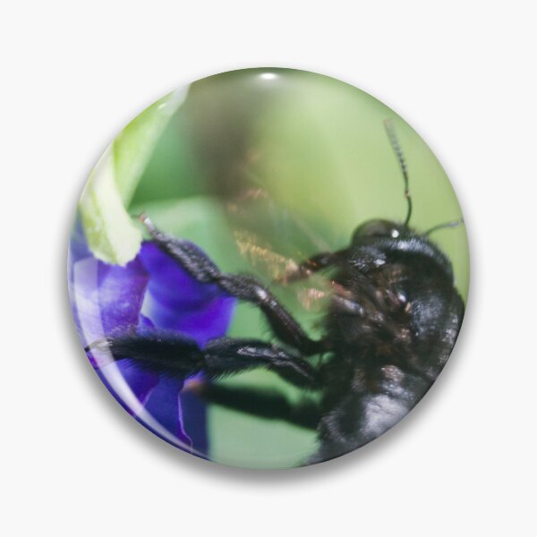 Item preview, Bee on Blue Flower designed and sold by ROSE ANN BANILAR.