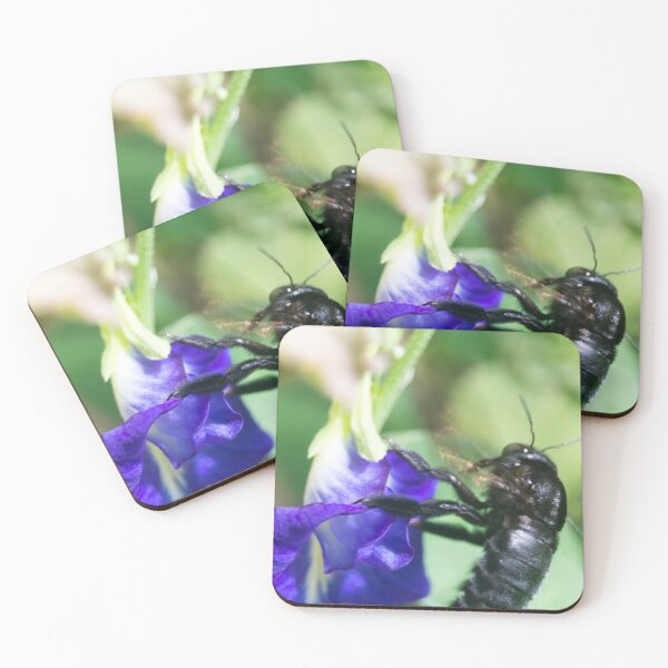 Item preview, Bee on Blue Flower designed and sold by ROSE ANN BANILAR.
