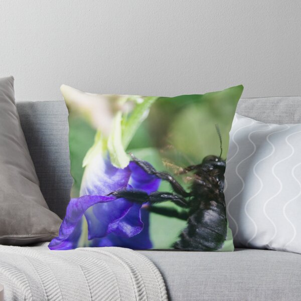 Item preview, Bee on Blue Flower designed and sold by ROSE ANN BANILAR.