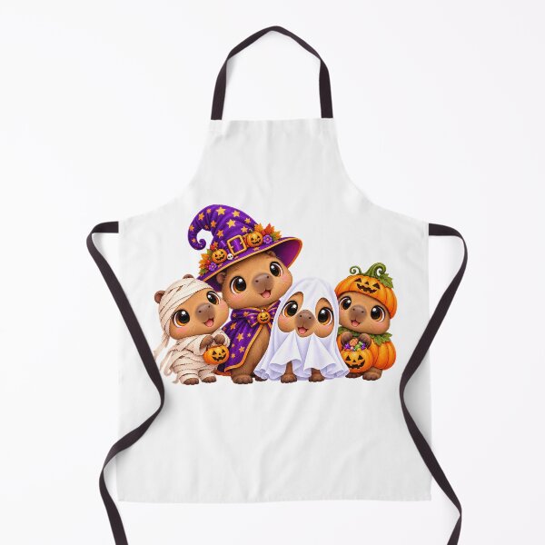 Item preview, Capybara Pumpkin Halloween Ghost Capybaras designed and sold by QuiteOrbit.