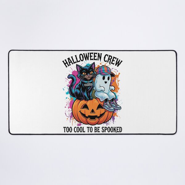 Item preview, Too Cool To Be Spooked Cute Ghost & Black Cat Design designed and sold by TUMBAJULCA.
