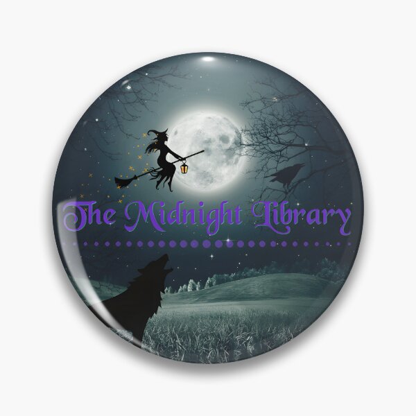 Item preview, Midnight Library Spooky Nighttime Logo Design with Eerie Atmosphere designed and sold by yerntass.
