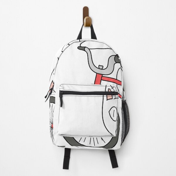 Item preview, mean cat bicycle - white designed and sold by motherbrainart.