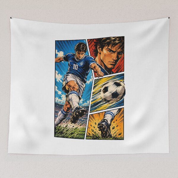 Item preview, Soccer Legend Manga Comic Panel designed and sold by JonelleTshirts.