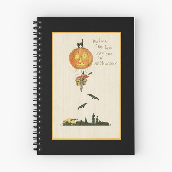 Item preview, May Luck And Love Find You On All Halloween - Vintage Greeting Card Illustration designed and sold by SedgeWren.