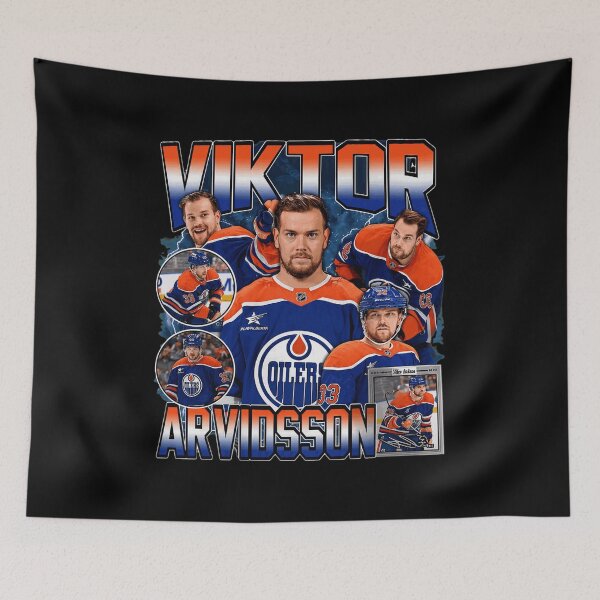Item preview, Viktor Arvidsson Edmonton Oilers Vintage Hockey  designed and sold by AndrewGon64544.