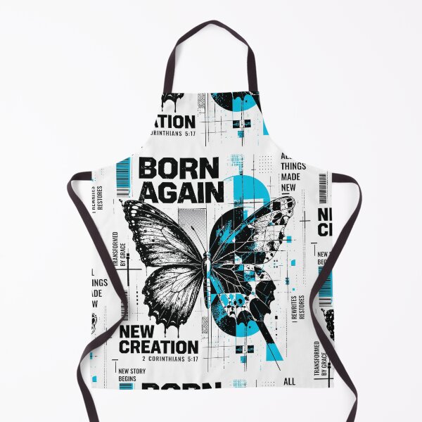 Item preview, Born Again | Butterfly Christian Art | New Creation Tee designed and sold by CrossLampCo..