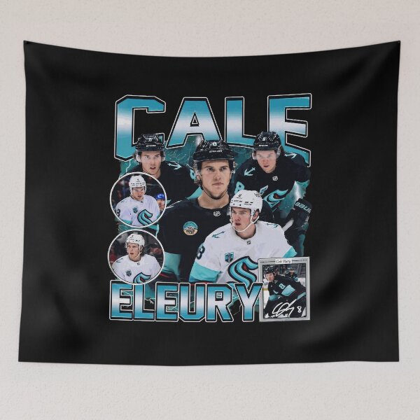 Item preview, Vintage Cale Fleury Seattle Kraken Hockey  designed and sold by MichaelGa37542.