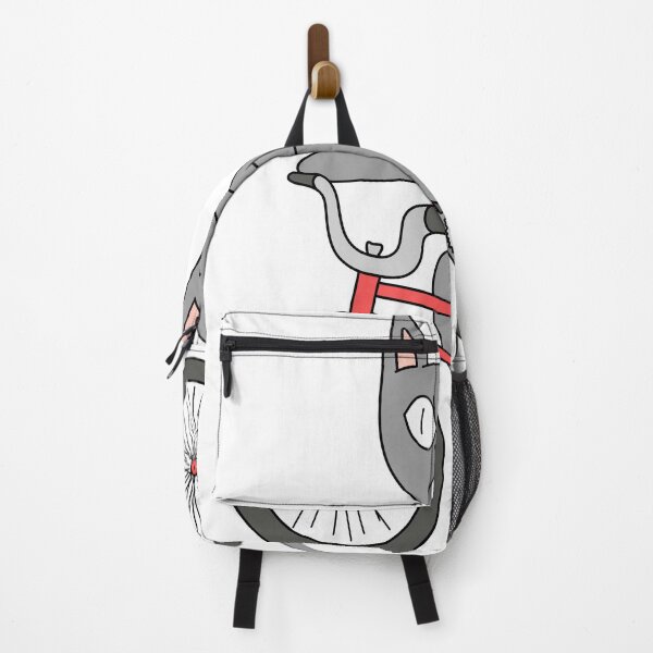 Item preview, mean cat bicycle - gray designed and sold by motherbrainart.