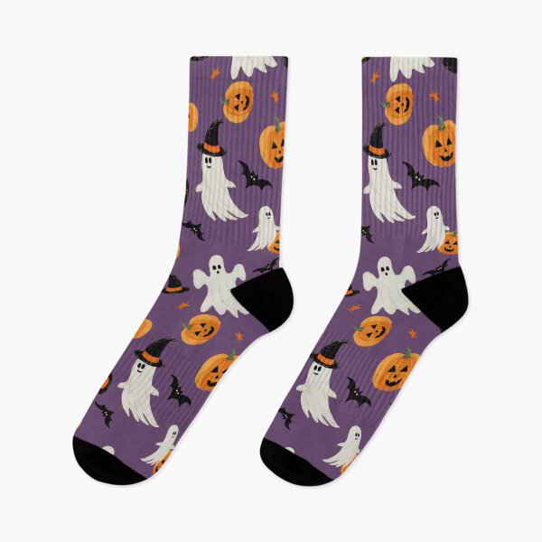 Item preview, Cute Halloween Seamless Pattern for Holiday Season and Goth Lovers designed and sold by LafinaArt.