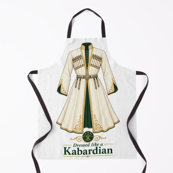 Item preview, Dressed Like a Kabardian White Cherkeska Circassian Design designed and sold by ys96.