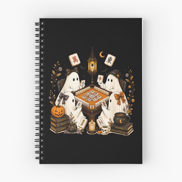 Item preview, Boo Witchy Ghosts Playing Mahjong designed and sold by huyongton.