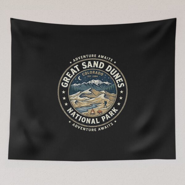 Artikelvorschau, Great Sand Dunes Nationalpark Colorado Retro Adventure Seal entworfen und verkauft von sotoxjcjoseph.