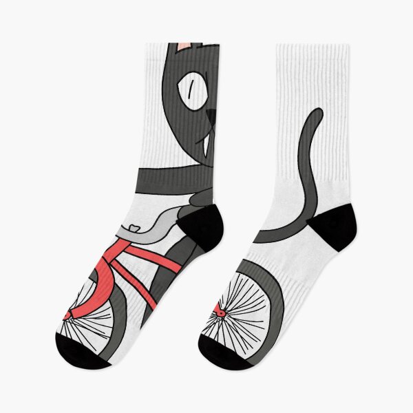Item preview, mean cat bicycle - black designed and sold by motherbrainart.