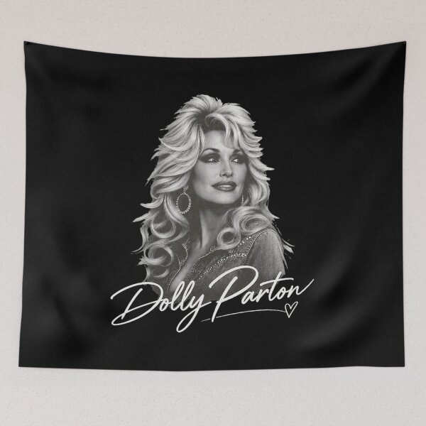 Artikelvorschau, Vintage Dolly Parton Portrait Signature entworfen und verkauft von JasonGrav33650.