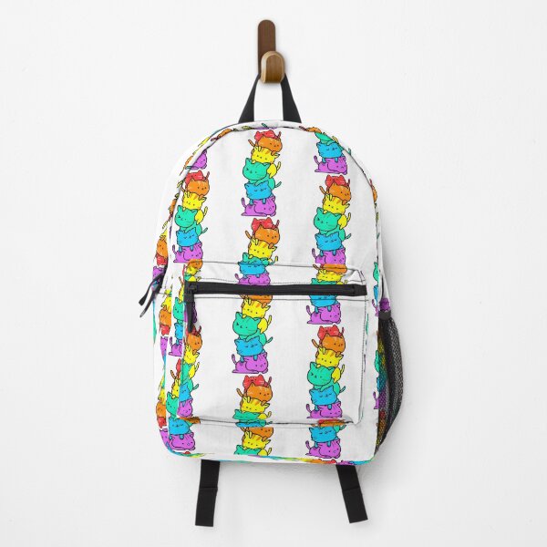 Item preview, Cute Kawaii Cat Pile in Rainbow Flag Colors Illustration designed and sold by bidois123.