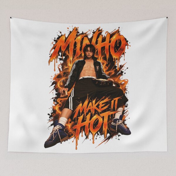Item preview, Edgy Y2K Orange Typography Minho Photo Visual designed and sold by Valeree Store.