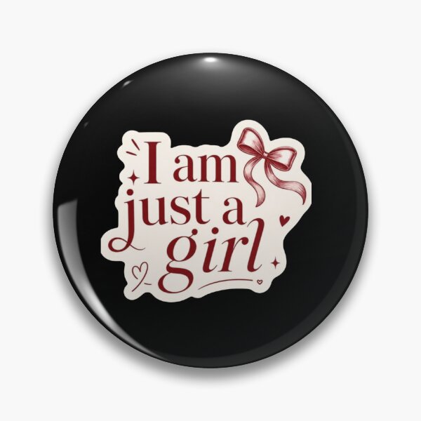 Item preview, Am Just a Girl Sticker | Cute Coquette Bow Aesthetic Decal   designed and sold by ZyVoAli.