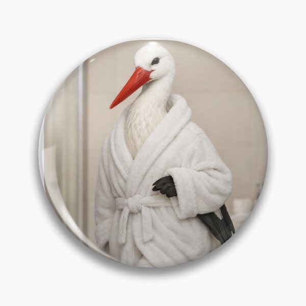 Item preview, White Stork Spa Bathrobe designed and sold by Sillytoe.