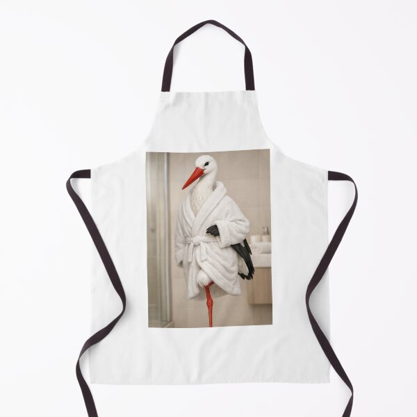 Item preview, White Stork Spa Bathrobe designed and sold by Sillytoe.