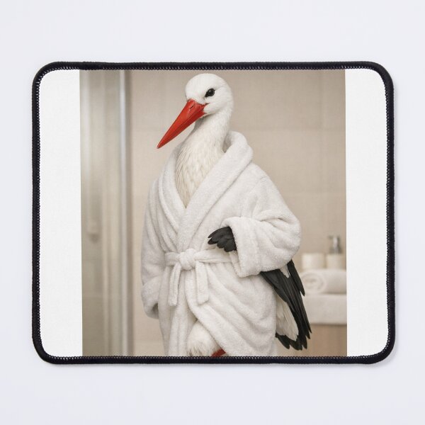 Item preview, White Stork Spa Bathrobe designed and sold by Sillytoe.
