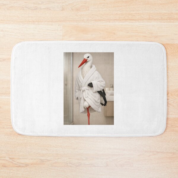 Item preview, White Stork Spa Bathrobe designed and sold by Sillytoe.