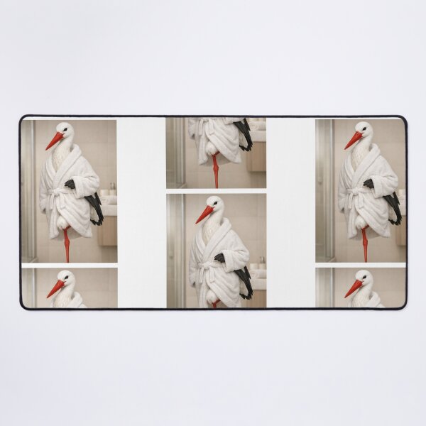 Item preview, White Stork Spa Bathrobe designed and sold by Sillytoe.