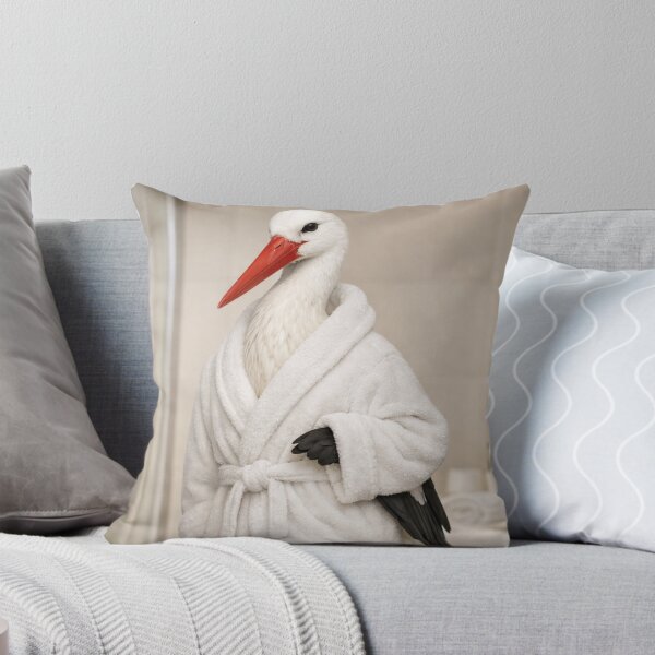 Item preview, White Stork Spa Bathrobe designed and sold by Sillytoe.