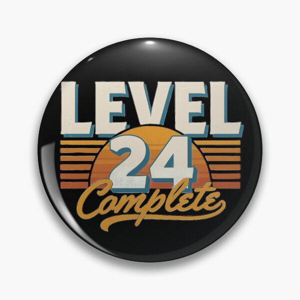 Item preview, Level 24 Complete 24th Birthday Gamer Retro Video Game Birthday designed and sold by Zizo-DR44.