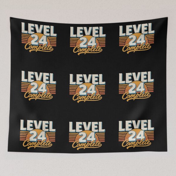 Item preview, Level 24 Complete 24th Birthday Gamer Retro Video Game Birthday designed and sold by Zizo-DR44.