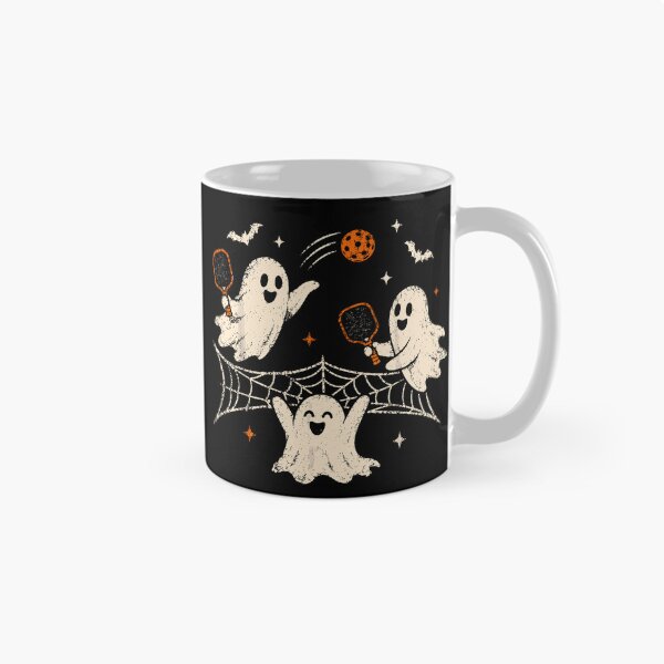 Item preview, Spooky Dink Halloween Ghost Pickleball Spider Web designed and sold by ZariahNey.