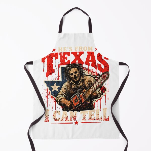 Item preview, Funny Graphic Hes from Texas I Can Tell Chainsaw Horror Halloween Costume  designed and sold by CedricHo.