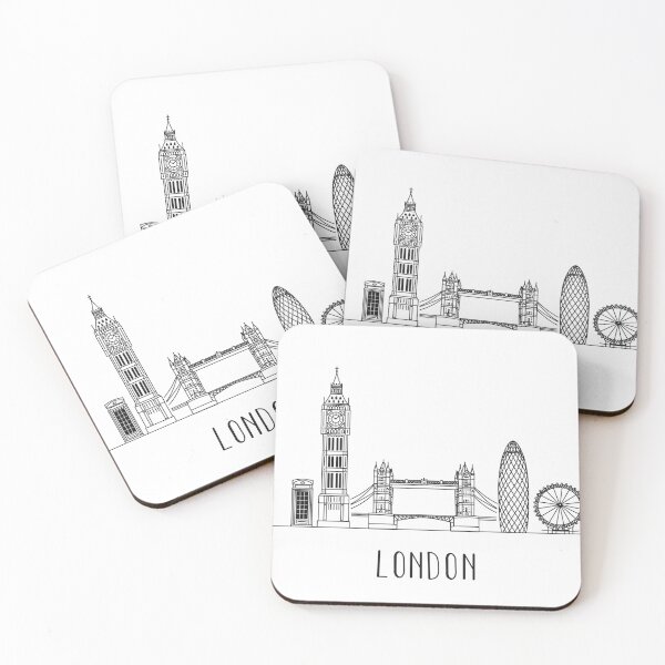 Item preview, London Skyline Minimalist Line Art designed and sold by MinimalLine.