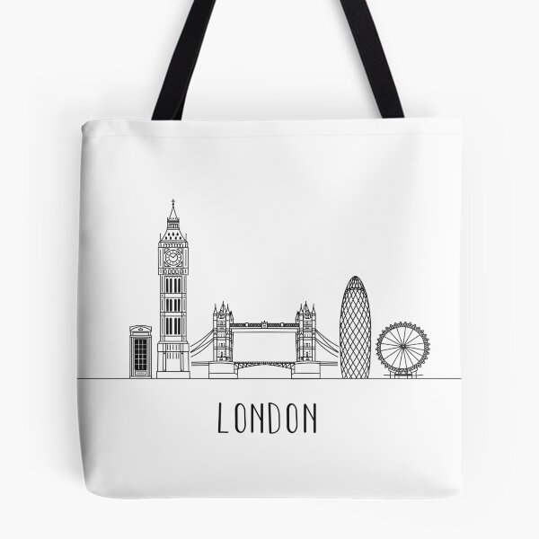 Item preview, London Skyline Minimalist Line Art designed and sold by MinimalLine.