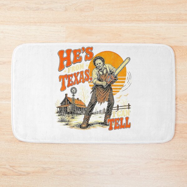 Item preview, Hes from Texas I Can Tell Vintage Horrors Chainsaw Funny Graphic designed and sold by CedricHo.