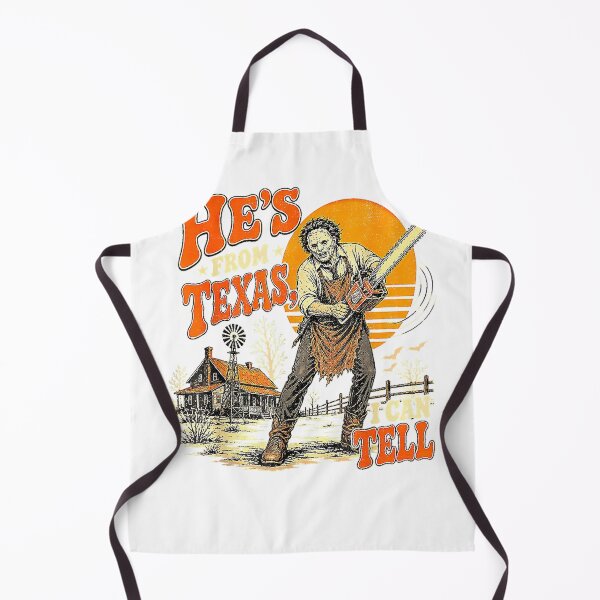 Item preview, Hes from Texas I Can Tell Vintage Horrors Chainsaw Funny Graphic designed and sold by CedricHo.