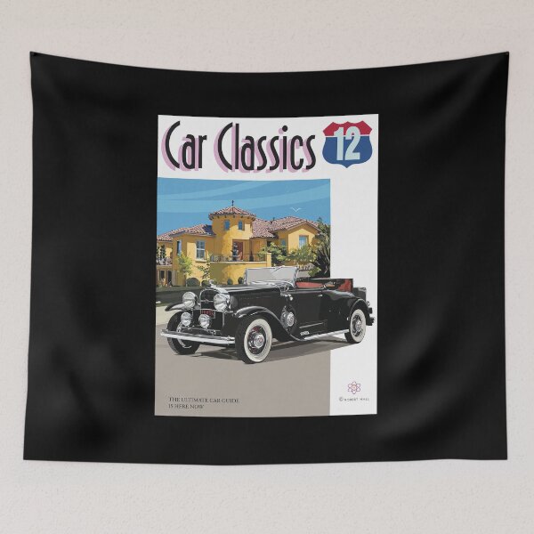 Item preview, Car s Vintage Car & Mansion Art designed and sold by Pearchmitt.