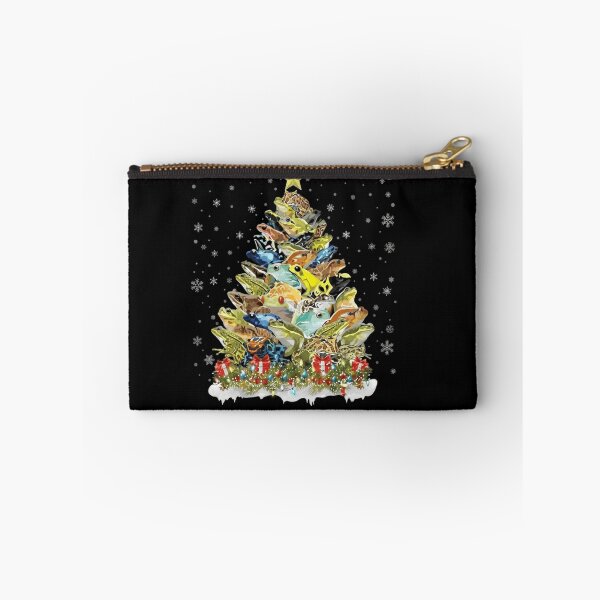 Item preview, Colorful Frog Christmas Tree with Star and Presents designed and sold by MiALopezArt.