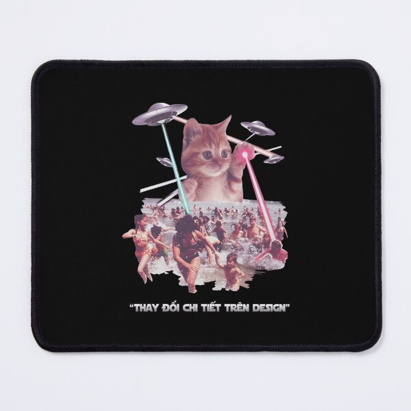 Item preview, Cosmic Cat Invasion Beach Chaos designed and sold by Pearchmitt.